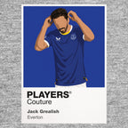 Jack Grealish Everton grey Icon Frame artwork detail