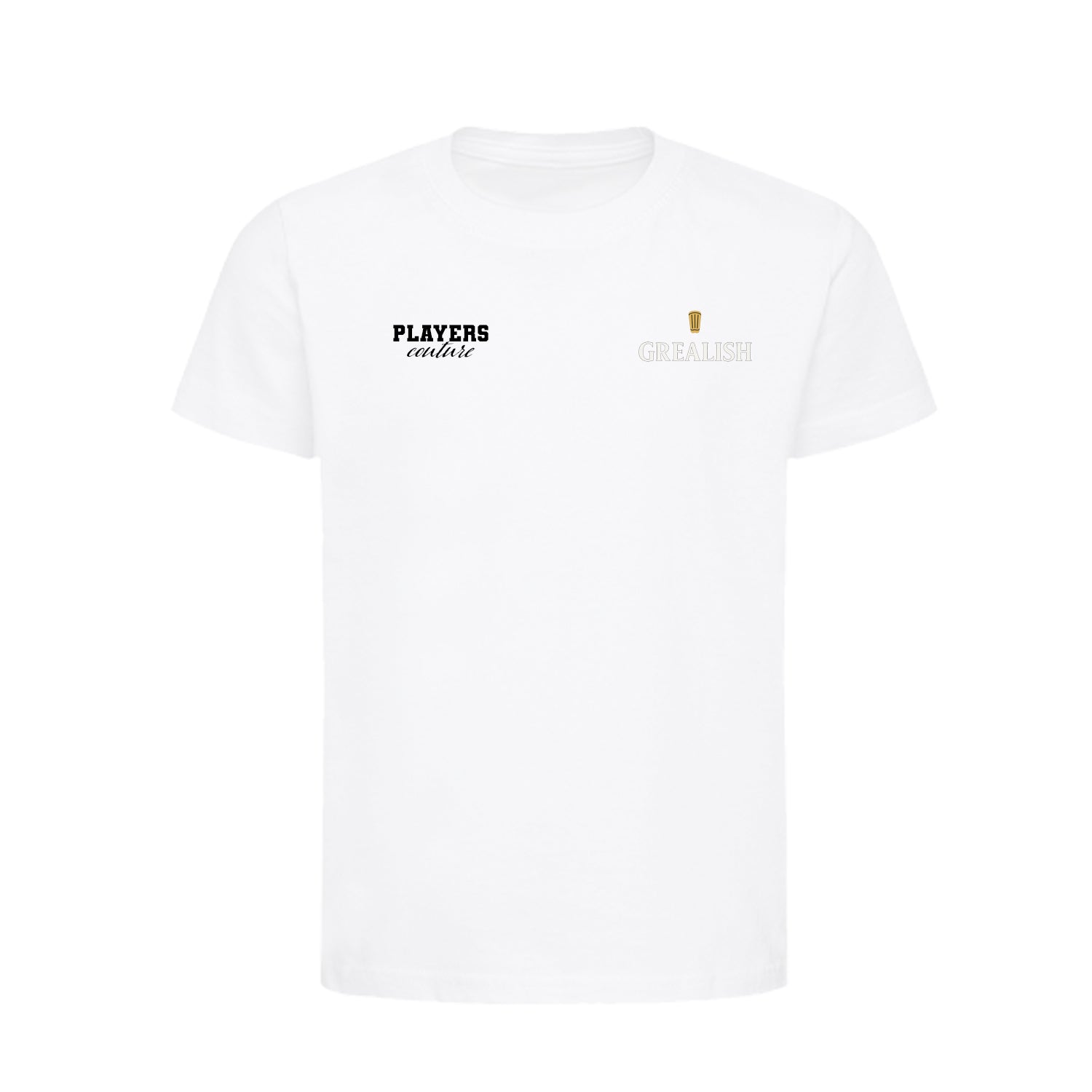 Jack Grealish Shinpad Logo Players Couture Kids T-Shirt White