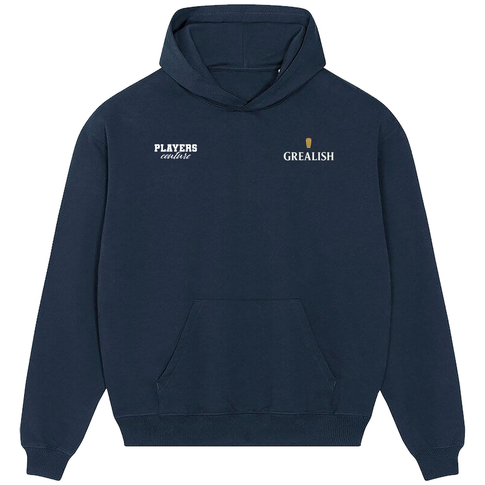 Jack Grealish Shinpad Logo Players Couture Men's Casual Hoodie Navy