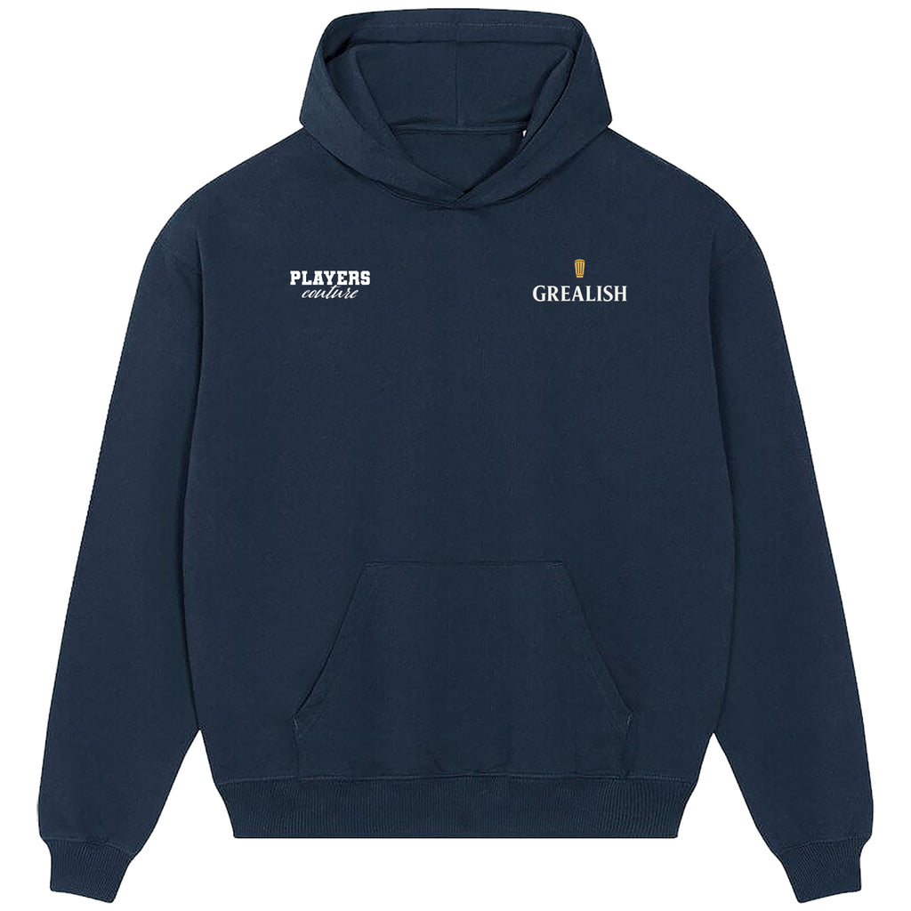Jack Grealish Shinpad Logo Players Couture Men's Casual Hoodie Navy
