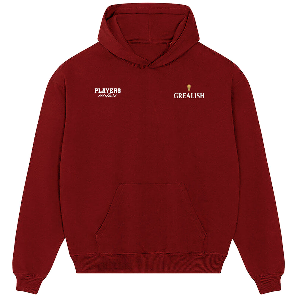 Jack Grealish Shinpad Logo Players Couture Men's Casual Hoodie Red