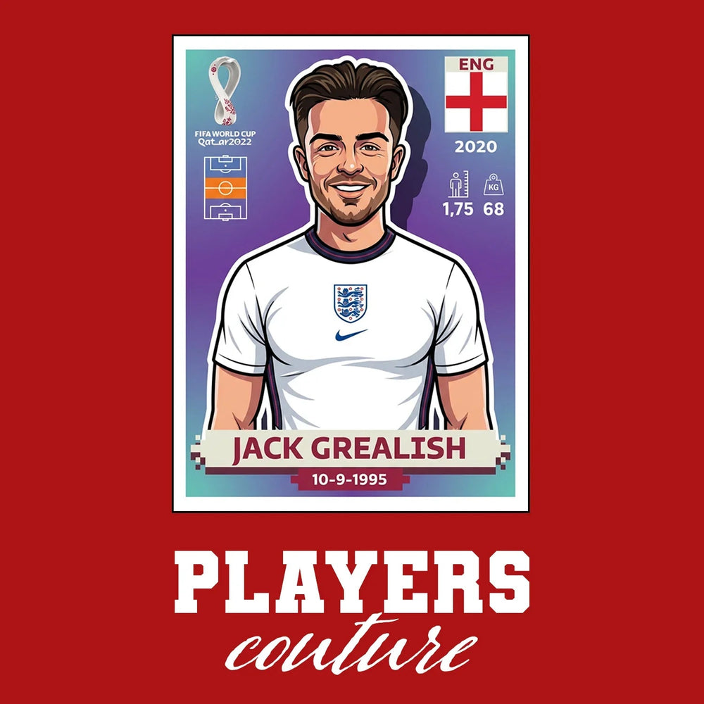 Jack Grealish World Cup Sticker Men's Hoodie – jack grealish red Players Couture design