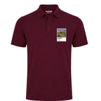 Jack Nicklaus St Andrews Golf Icon Frame Men's Polo Shirt – burgundy