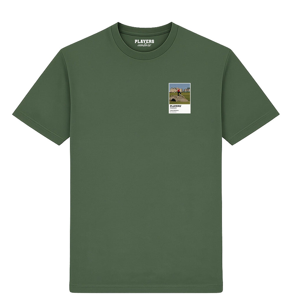 Jack Nicklaus St Andrews Golf Icon Frame Men's T-Shirt – earthy-green