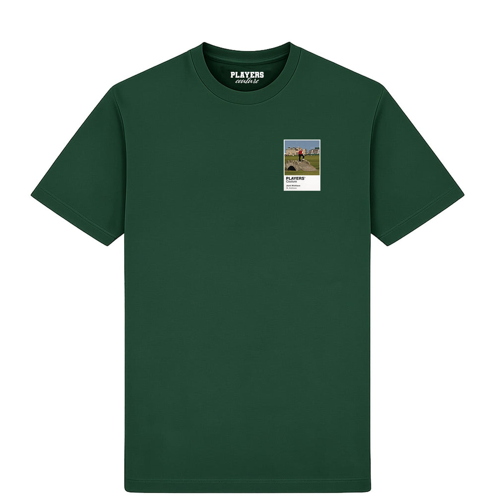 Jack Nicklaus St Andrews Golf Icon Frame Men's T-Shirt – forest-green