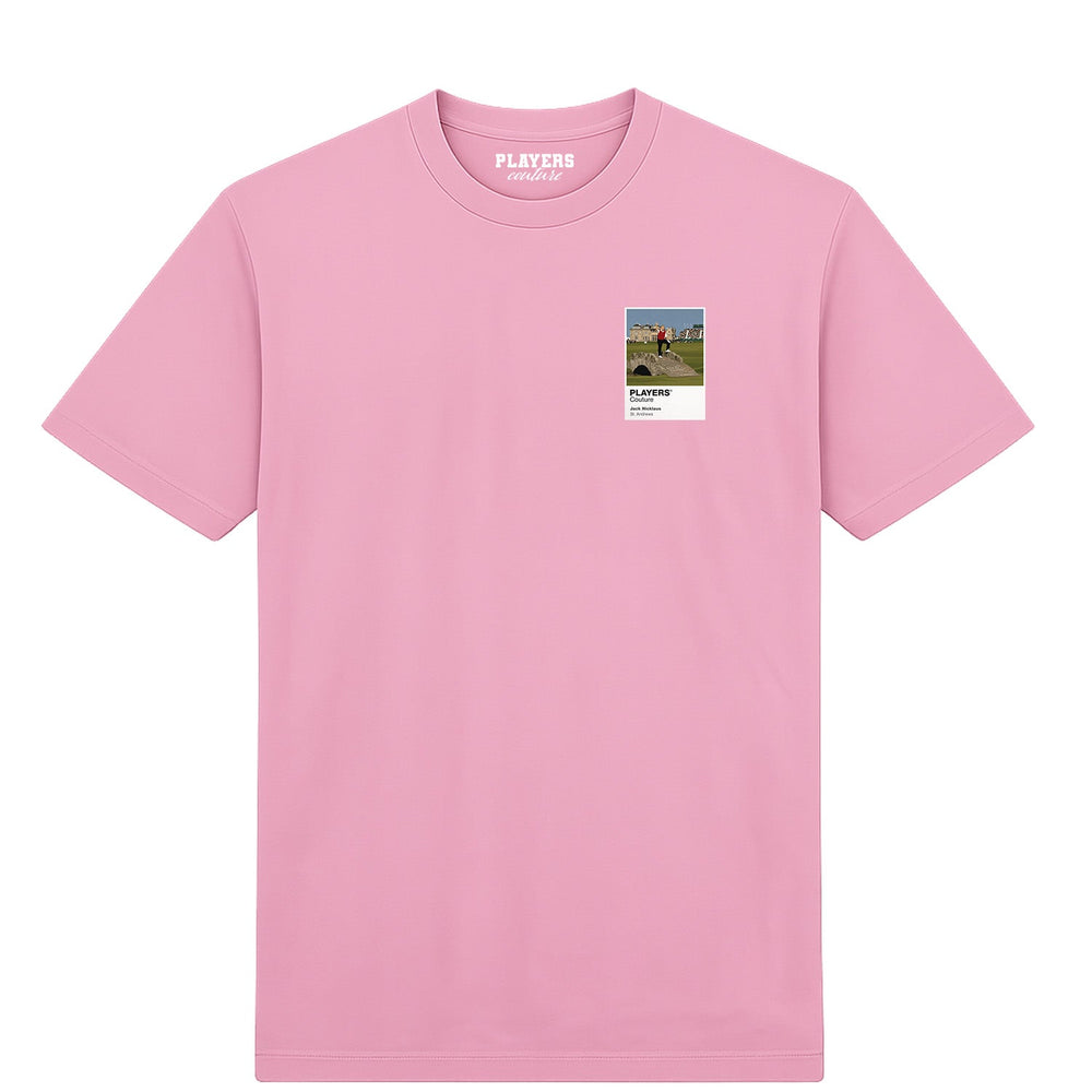 Jack Nicklaus St Andrews Golf Icon Frame Men's T-Shirt – pink