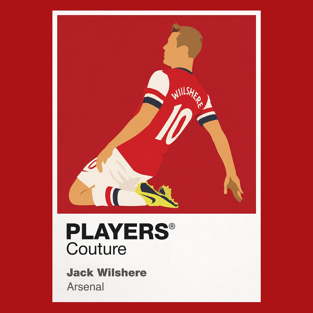 Jack Wilshere Arsenal red Icon Frame artwork detail
