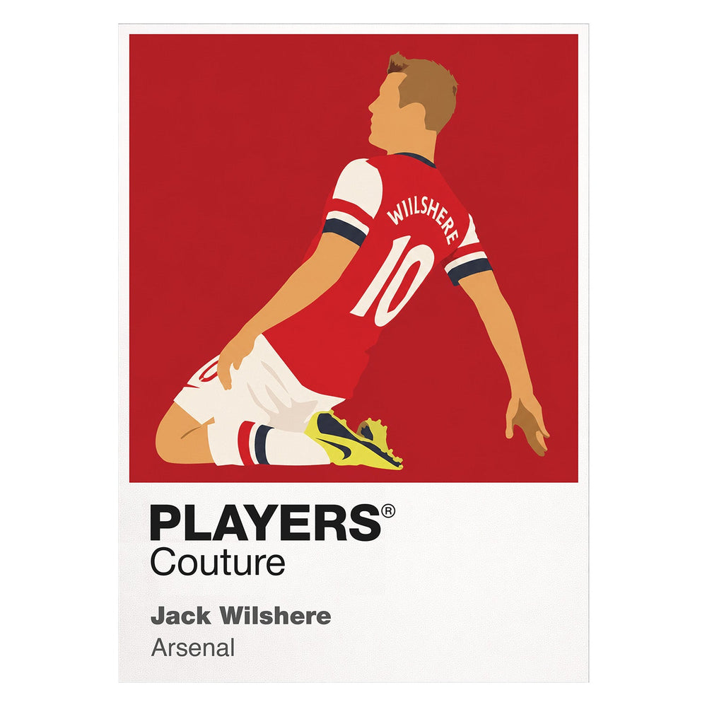 Jack Wilshere Arsenal white Icon Frame artwork detail