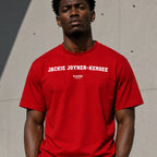 Jackie Joyner-Kersee red men's T-shirt lifestyle photograph 4