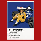 Jackie Stewart Ford Formula 1 T-shirt – red view