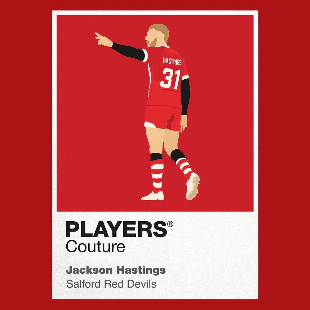 Jackson Hastings Salford Red Devils rugby league hoodie red