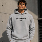 jacksonville name-print hoodie - grey