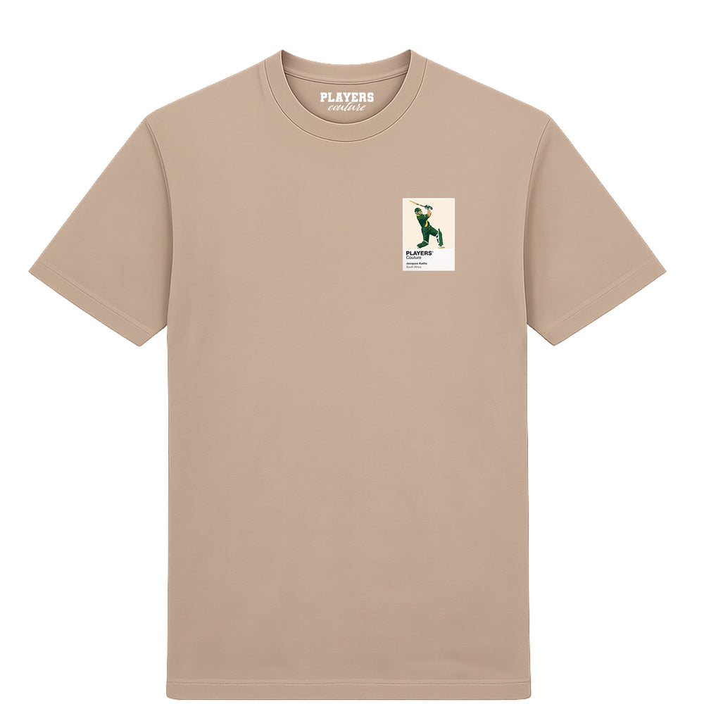 Jacques Kallis Cricket Icon Frame Men's T-Shirt - Desert Sand