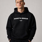 jacquetta-wheeler name-print hoodie - black
