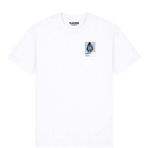 Jahmyr Gibbs Detroit Lions American Football Icon Frame Men's T-Shirt – white