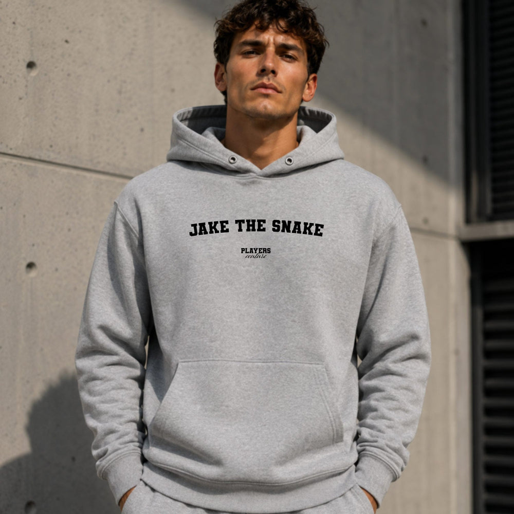 jake-the-snake name-print hoodie - grey