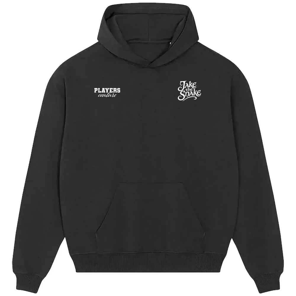 Jake The Snake Roberts hoodie – black men's hoodie featuring the Jake The Snake Roberts Players Couture logo