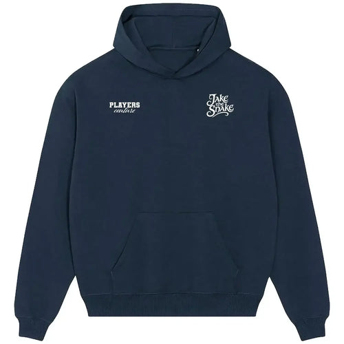 Jake The Snake Roberts hoodie – navy men's hoodie featuring the Jake The Snake Roberts Players Couture logo
