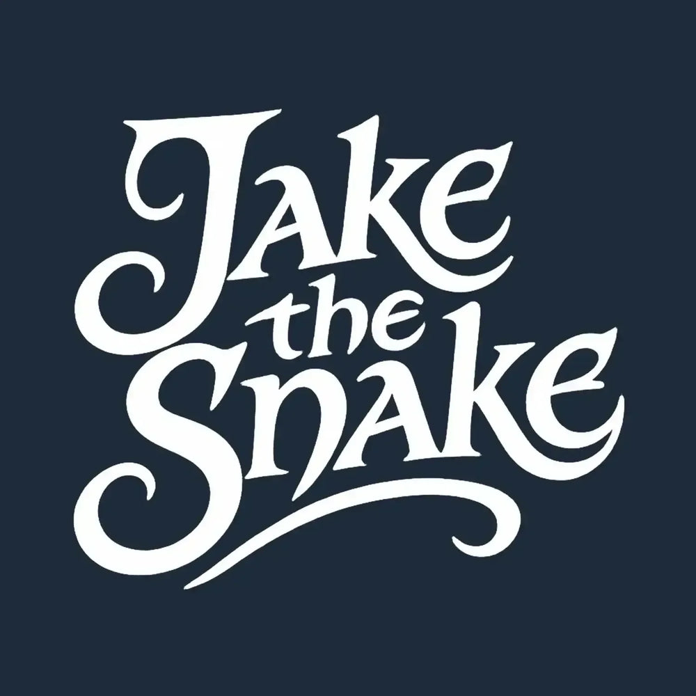 Jake The Snake Roberts Logo Men's Hoodie – navy close-up detail shot of the Jake The Snake Roberts Players Couture logo