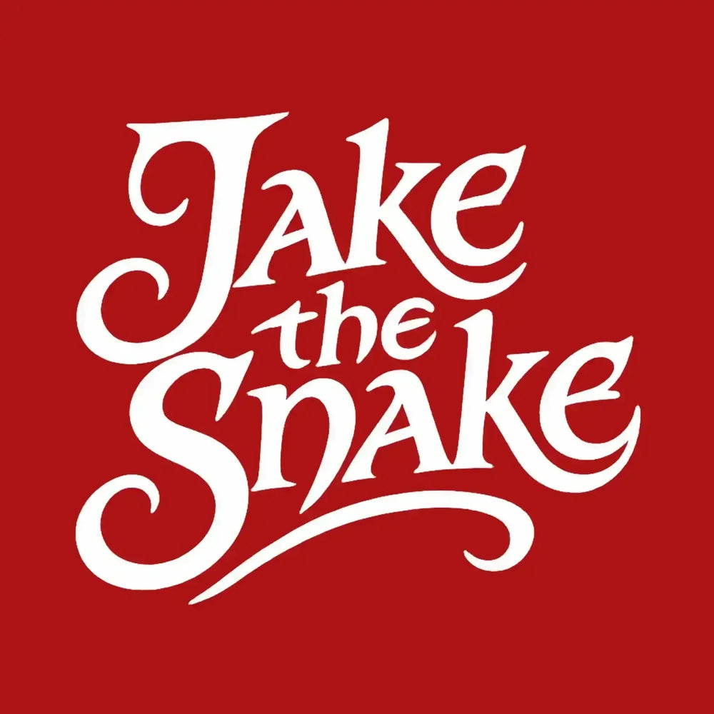Jake The Snake Roberts Logo Men's Hoodie – red close-up detail shot of the Jake The Snake Roberts Players Couture logo design