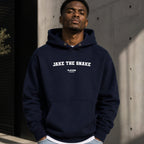 jake-the-snake name-print hoodie - navy