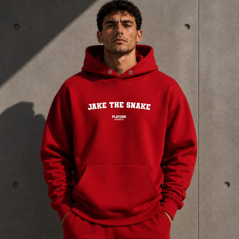 jake-the-snake name-print hoodie - red