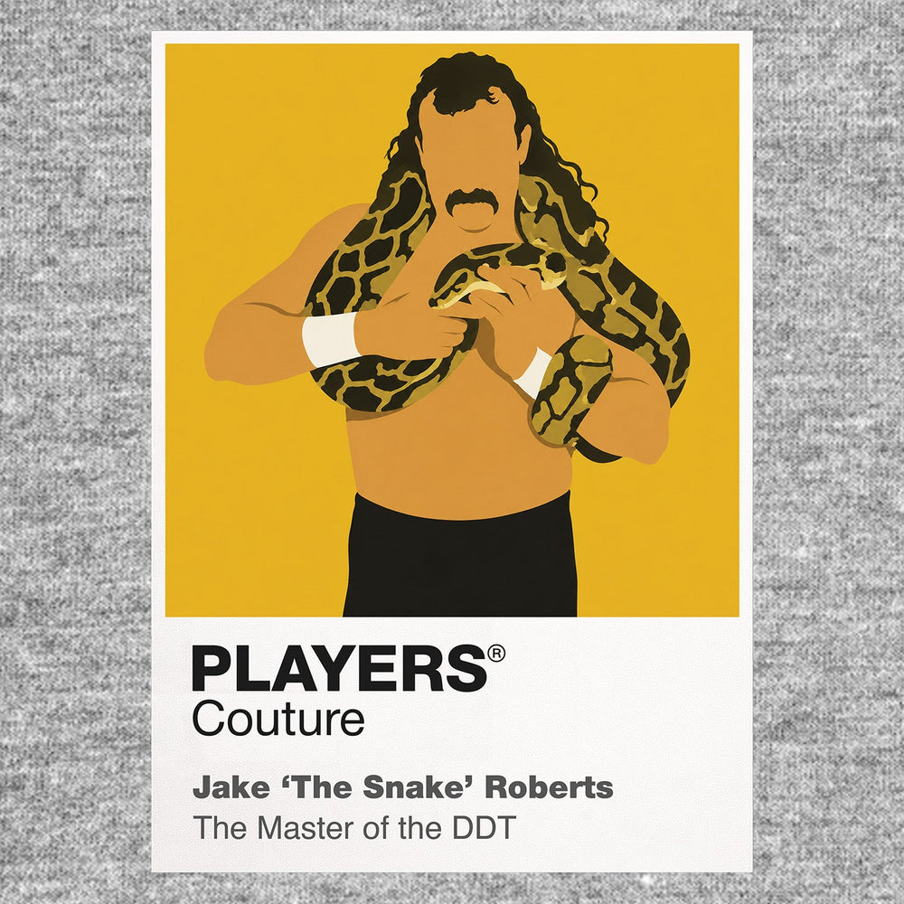 Jake The Snake Roberts Wrestling Icon Frame Men's T-Shirt