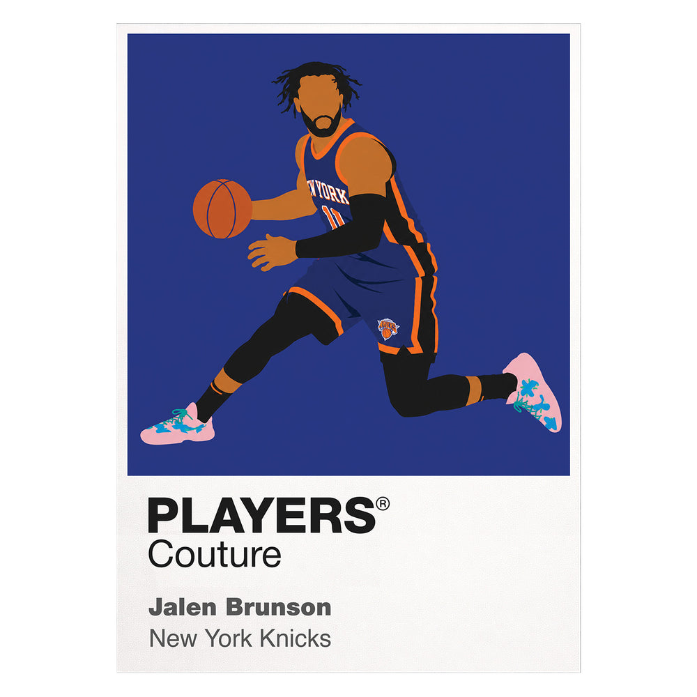 Jalen Brunson Knicks Basketball Icon Frame - Icon Design