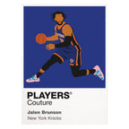 Jalen Brunson Knicks Basketball Icon Frame - Icon Design