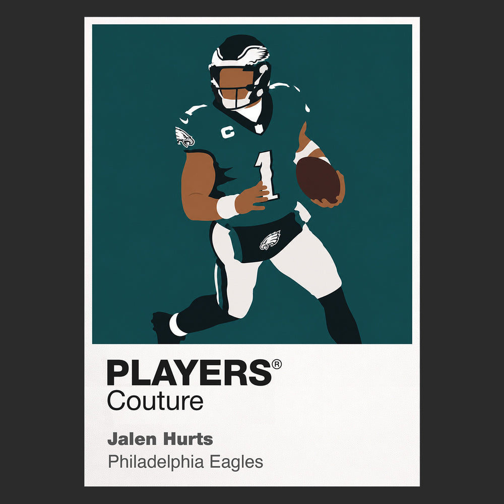 Jalen Hurts Eagles American Football Icon Frame Men's T-Shirt