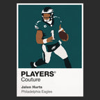 Jalen Hurts Eagles American Football Icon Frame Men's T-Shirt