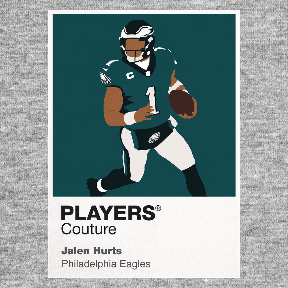 Jalen Hurts Eagles American Football Icon Frame Men's T-Shirt