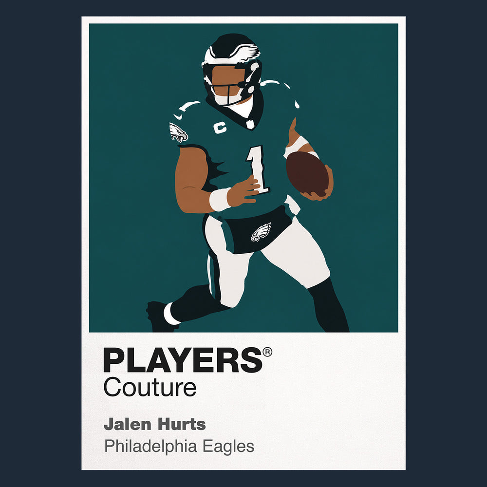 Jalen Hurts Eagles American Football Icon Frame Men's T-Shirt