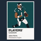 Jalen Hurts Eagles American Football Icon Frame Men's T-Shirt