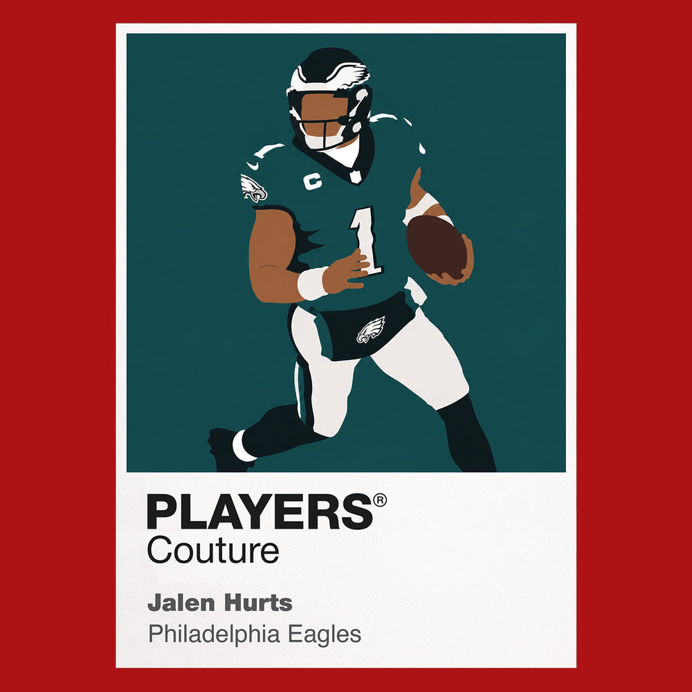 Jalen Hurts Eagles American Football Icon Frame Men's T-Shirt