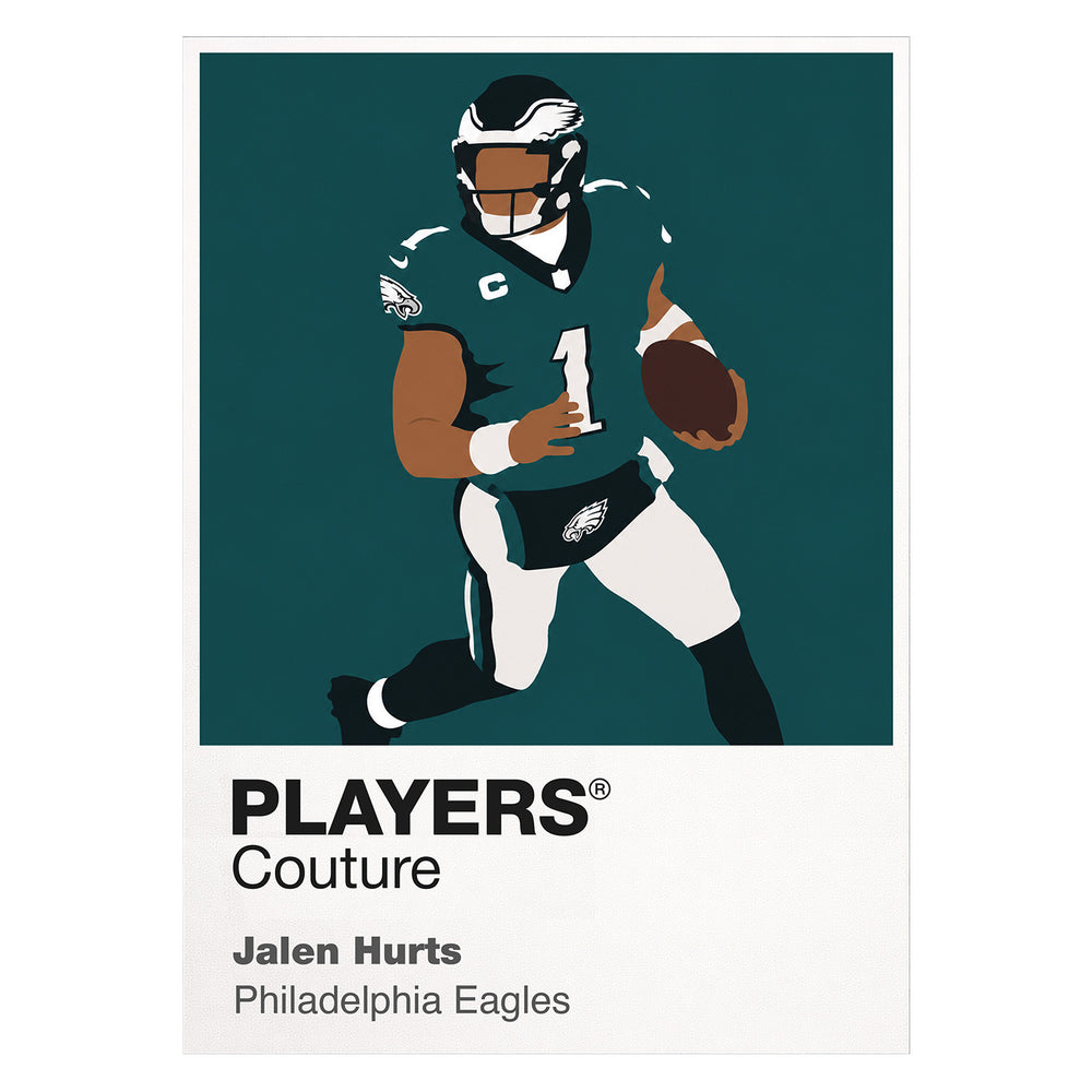 Jalen Hurts Eagles American Football Icon Frame Men's T-Shirt