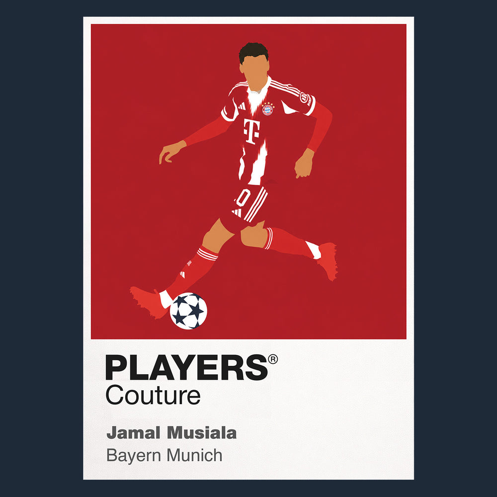 Jamal Musiala Bayern Munich Icon Frame — Navy