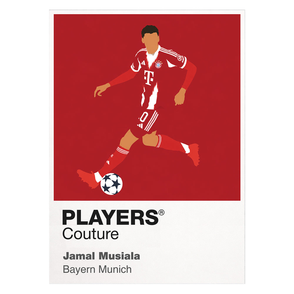 Jamal Musiala Bayern Munich Icon Frame — White