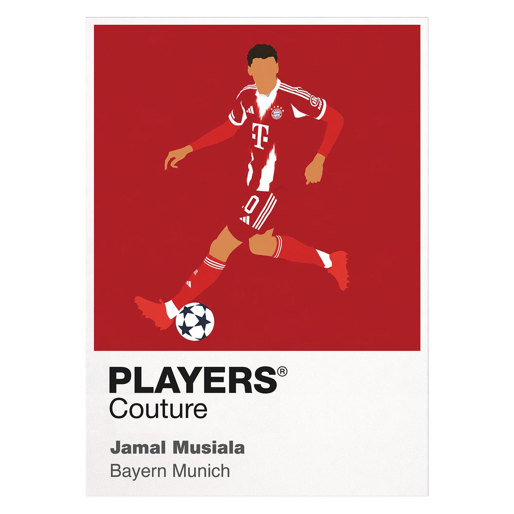 Jamal Musiala Bayern Munich Icon Frame — White