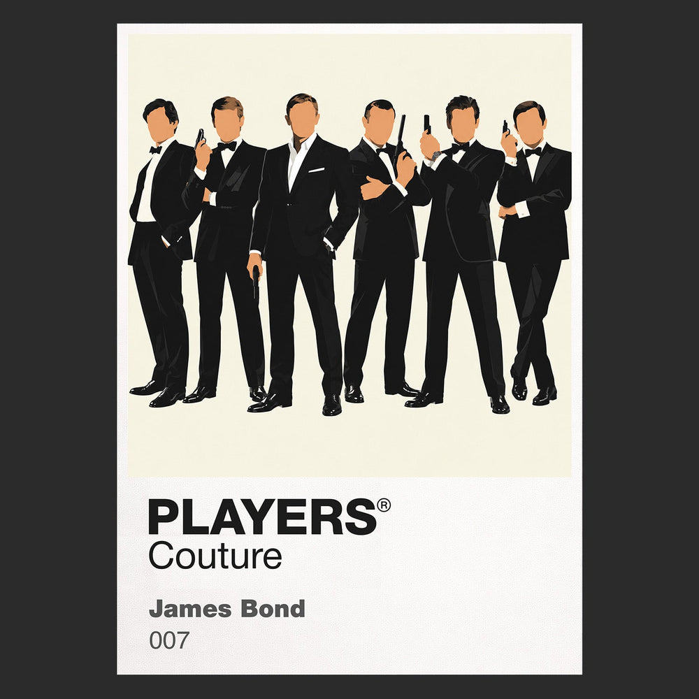 James Bond James Bond in dinner jacket within the gun-barrel circle Icon Frame artwork in black