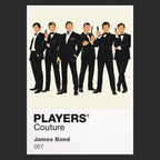 James Bond James Bond in dinner jacket within the gun-barrel circle Icon Frame artwork in black