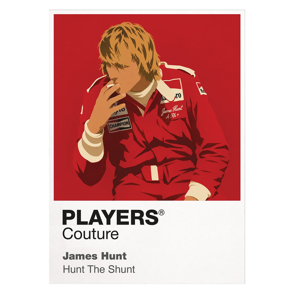 James Hunt 1 Formula 1 T-shirt – white view