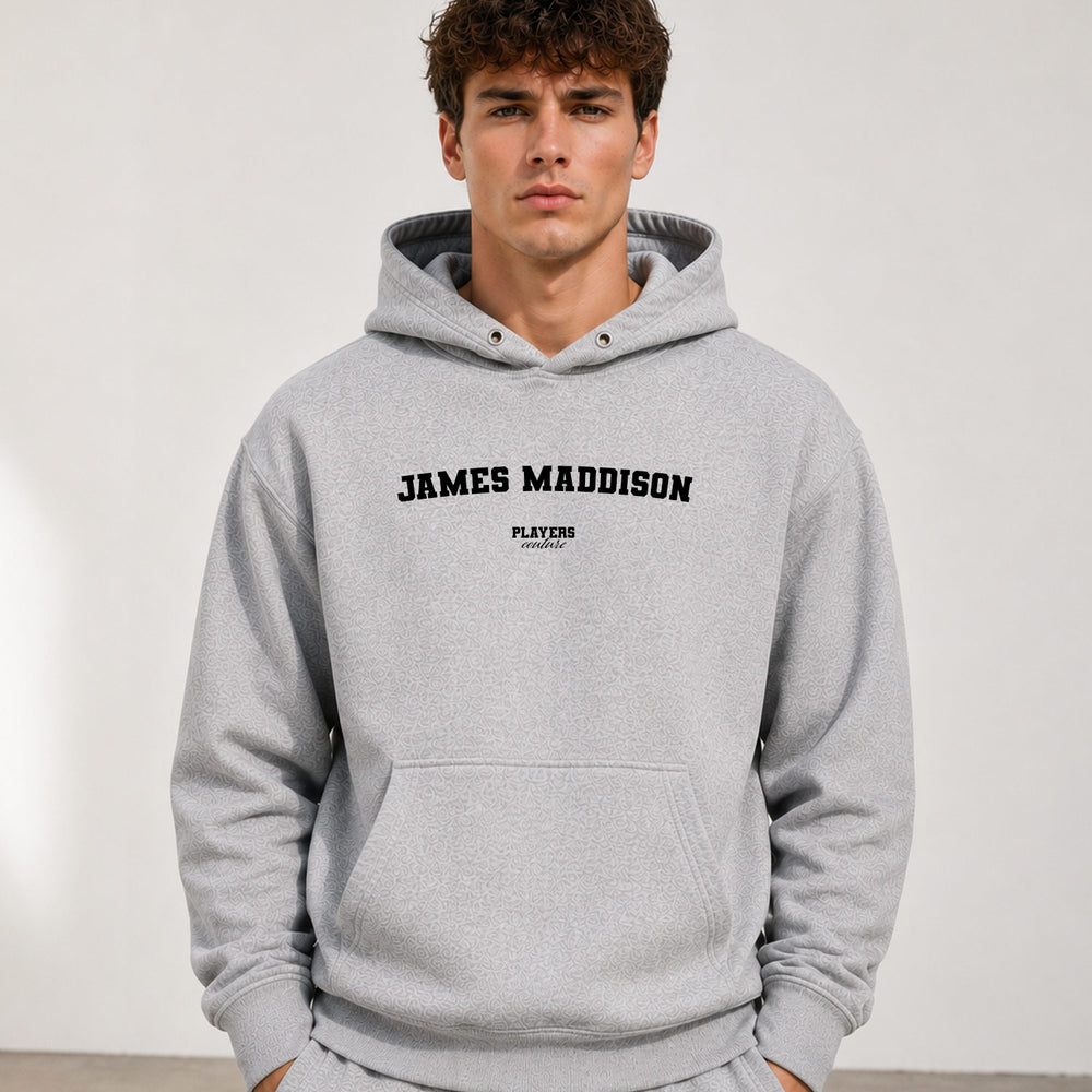 james-maddison name-print hoodie - grey
