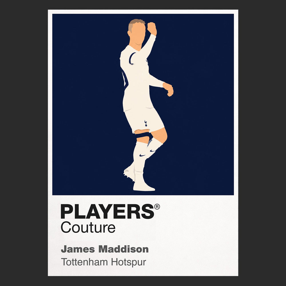 James Maddison Tottenham Hotspur Icon Frame Kids T-Shirt — Black Artwork
