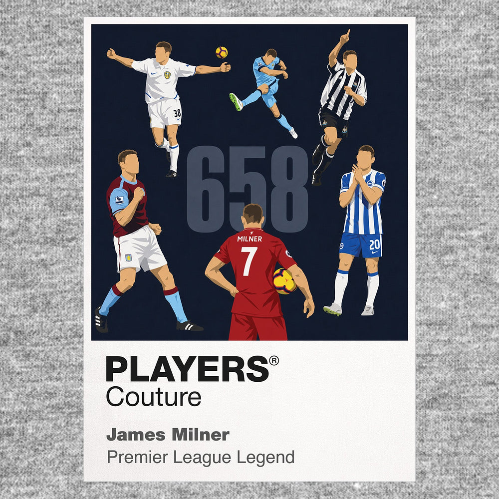 James Milner Premier League 658 Men's Hoodie - Grey