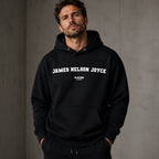 james-nelson-joyce name-print hoodie - black