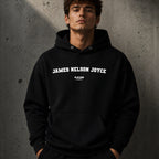 james-nelson-joyce name-print hoodie - black