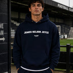 james-nelson-joyce name-print hoodie - navy