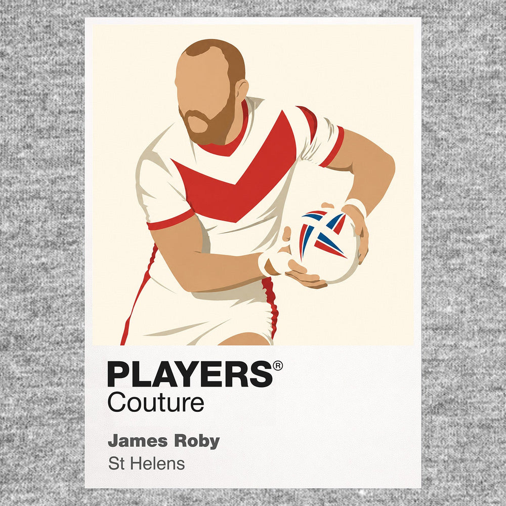 James Roby St Helens rugby league hoodie grey
