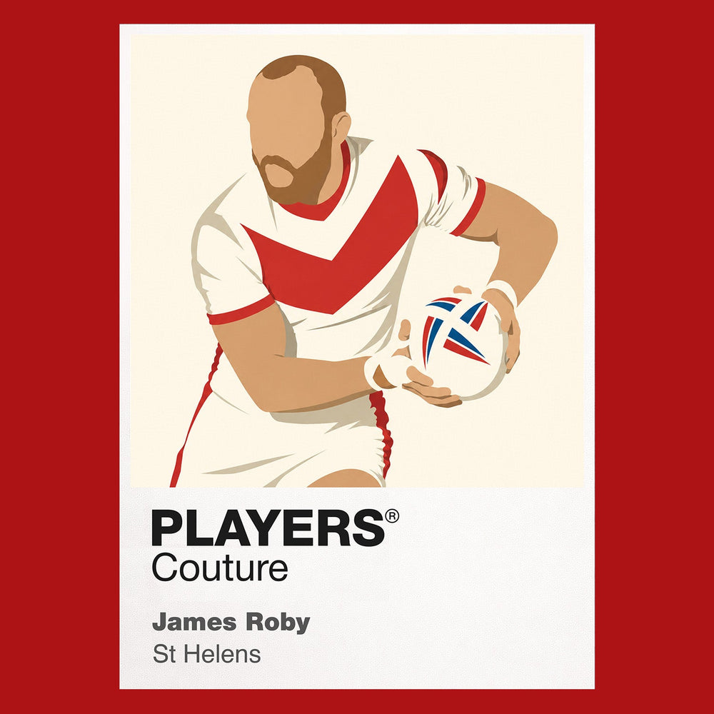 James Roby St Helens rugby league T-shirt red